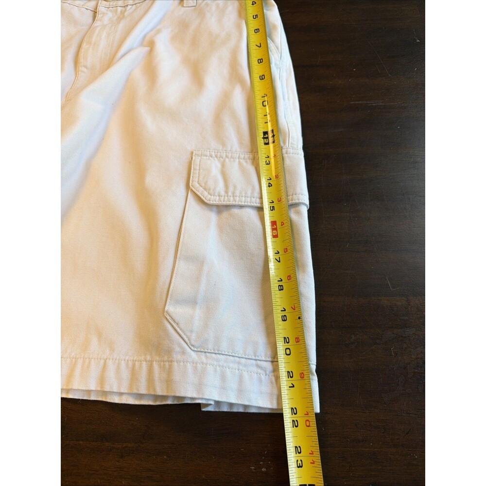 VTG Chaps Ralph Lauren Stone Cargo Shorts W36 Y2K Skater Street Gorpcore Dad - Picture 15 of 16
